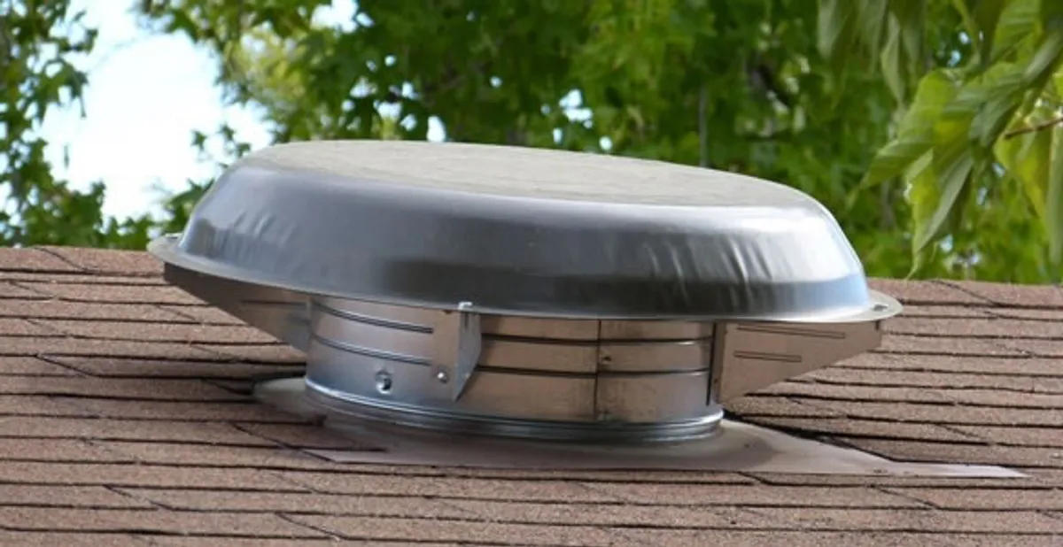 attic fan installation services with low-profile roof ventilation unit in San Jose, CA