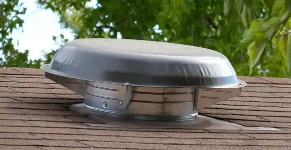 attic fan installation services with low-profile roof ventilation unit in San Jose, CA