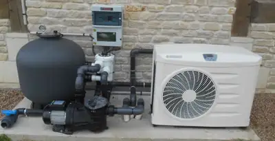 electric heater installation services with connected outdoor heating system equipment in San Jose, CA