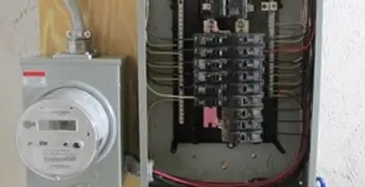 electrical panel upgrade service showing outdated electrical panel prepared for professional replacement in San Jose, CA