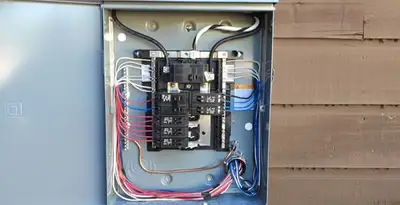 electrical panel upgrade service featuring newly installed electrical panel wired by licensed electricians in San Jose, CA