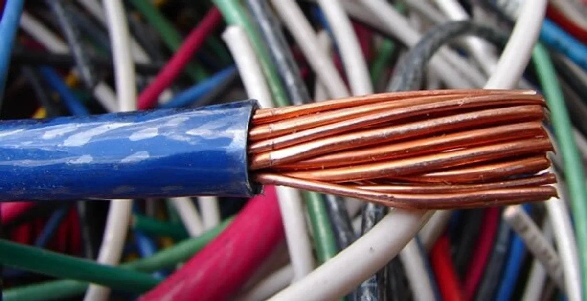 electrical wiring services showing exposed copper conductors and cable preparation in San Jose, CA