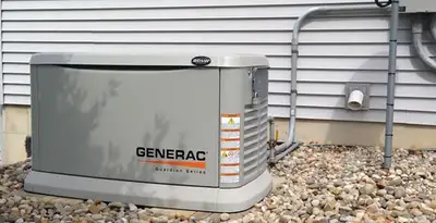 generator installation service featuring outdoor standby generator setup by licensed electricians in San Jose, CA