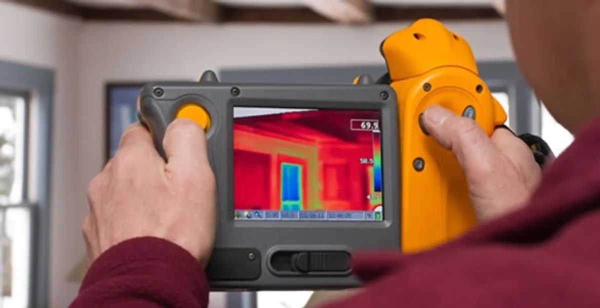 home energy audit service capturing thermal readings to analyze insulation and electrical efficiency in San Jose, CA