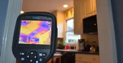 home energy audit service using thermal imaging to evaluate electrical efficiency inside a home in San Jose, CA