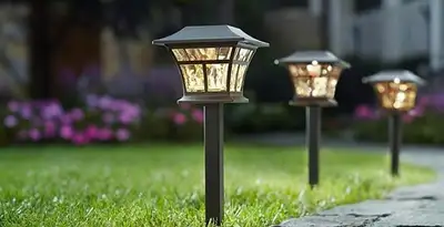 landscape lighting installation services with professionally installed pathway lights in San Jose, CA