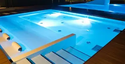 pool light installation and repair services providing modern illuminated pool lighting in San Jose, CA