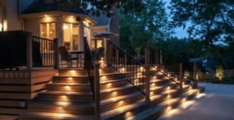 Residential electrician installing outdoor lighting for home safety in San Jose, CA