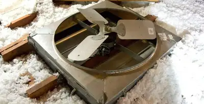 whole house fan installation services with attic-mounted ventilation unit in San Jose, CA