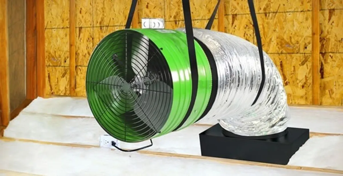 whole house fan installation services with professionally mounted ventilation fan system in San Jose, CA