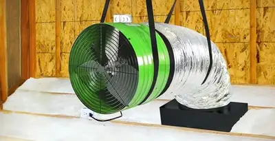 whole house fan installation services with professionally mounted ventilation fan system in San Jose, CA